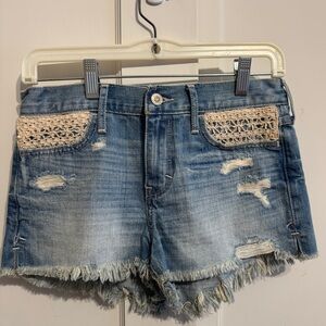 Hollister crochet y2k shorts